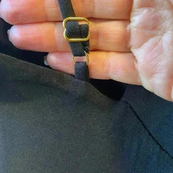 NEW Harbison Moonbeam Cutout Black Jersey Maxi Dress XL. - Picture 11 of 14